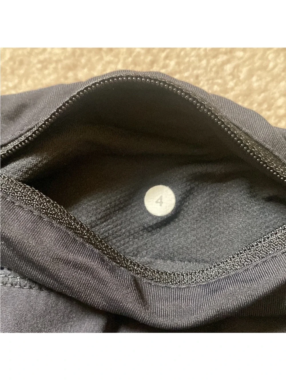 Lululemon black Athletic skirt with built-in biker shorts. Size 4